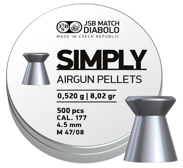Diabolo JSB Simply 0,520 g, kal. 4,5 mm, 500 ks