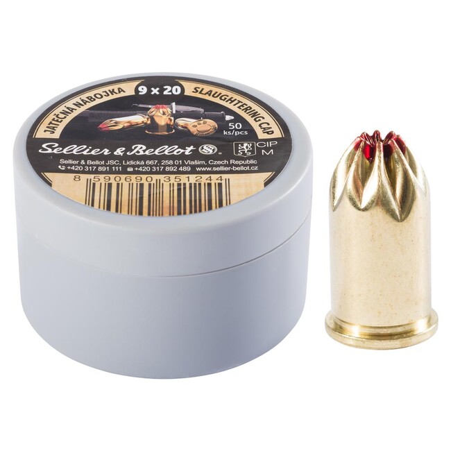 Jatočný náboj, kal. 9 mm