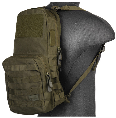 Airsoft hydratačný vak Lancer Tactical MOLLE, zelený