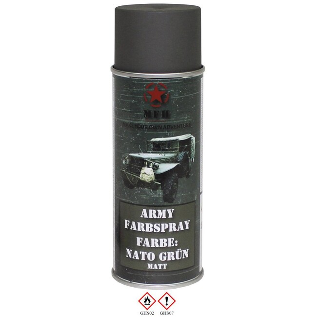 Armádny sprej MFH 400 ml, farba NATO GREEN