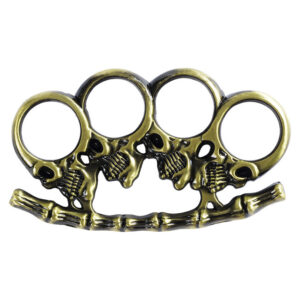 Boxer obranný Lebka, mosadz