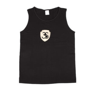 Tielko pánske, farba čierna (zlaté logo)