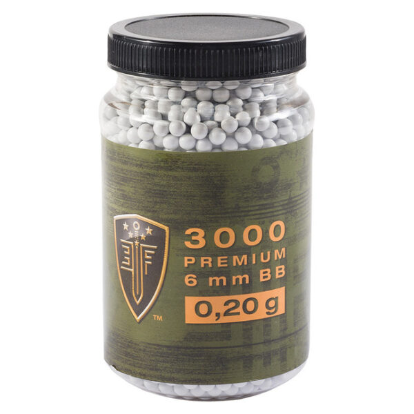 Guľôčky BB 6 mm Elite Force, 0,20 g, 3000 ks, biele
