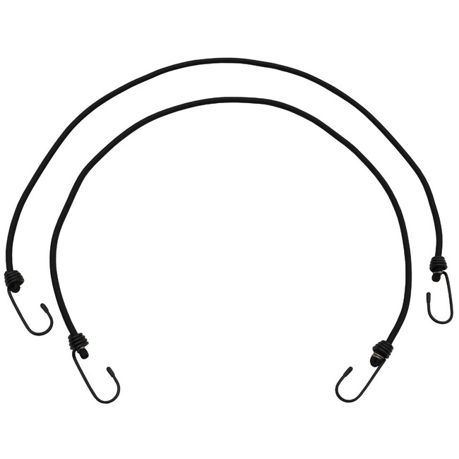 Sťahovacie popruhy MFH s háčikmi, 75 cm, čierne, 2 ks