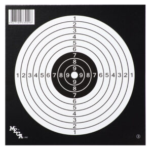 Terč vzduchovka čierno-biely, balenie 50 ks, 14 x 14 cm