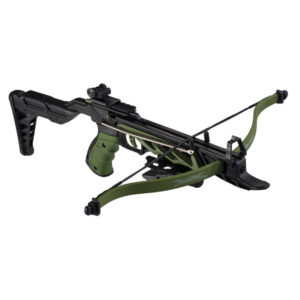 Kuša pištoľová Man kung Alligator 80 LBS s pažbou, zelená