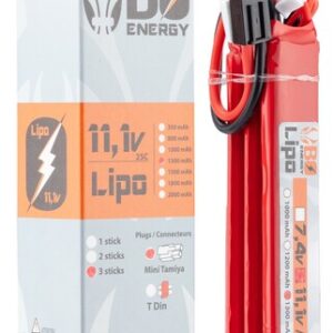 Airsoft bateria B.O. LIPO 11.1 V 1300 mAh 25 C 3 sticks 3S