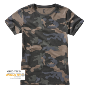 Dámske tričko Brandit dark camo - S