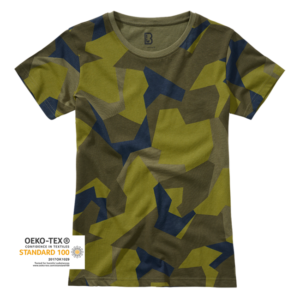 Dámske tričko Brandit, swedish camo - S