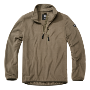 Flisová bunda Brandit Fleece Troyer, olivová - L