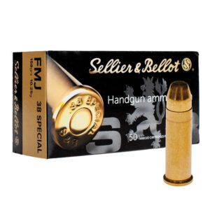 Guľový náboj Sellier & Bellot .38 Speciál FMJ 10,25 g, 50 ks