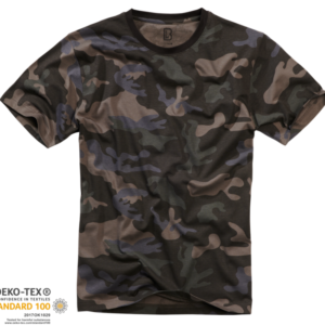 Pánske tričko Brandit dark camo - L