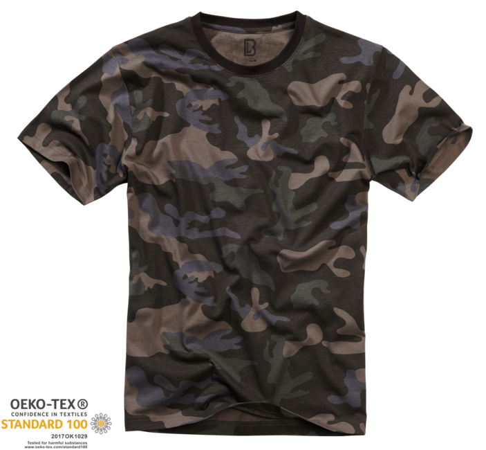 Pánske tričko Brandit dark camo - L