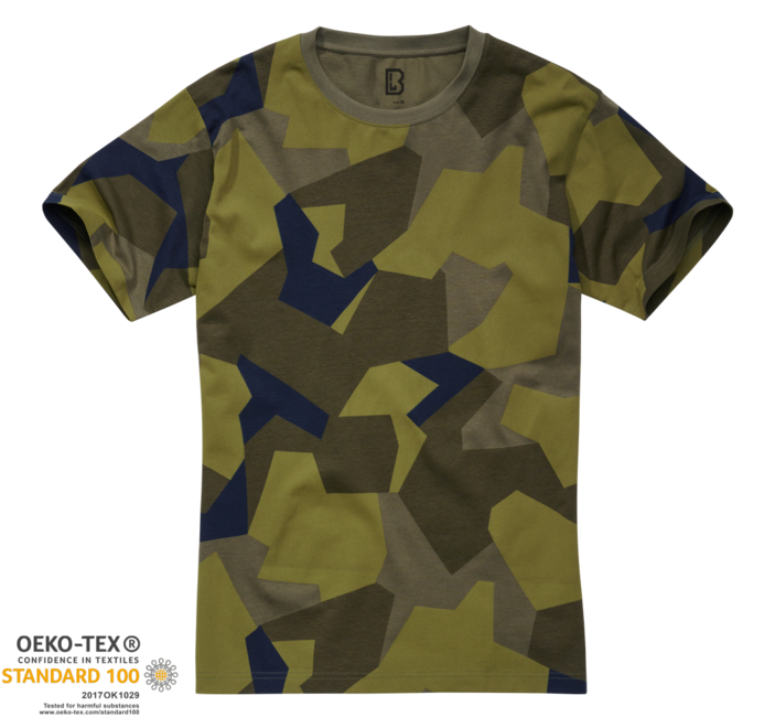 Pánske tričko Brandit, swedish camo - M