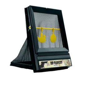 Airsoft strelnica so sieťkou a kovovými terčami, 17 x 17 cm