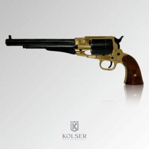 Replika revolver Kolser konverzia Remington 1858, mosadz/ drevo