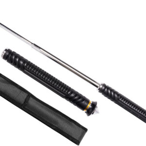 Teleskopický obušok 21" s puzdrom a kovovým hrotom, chróm