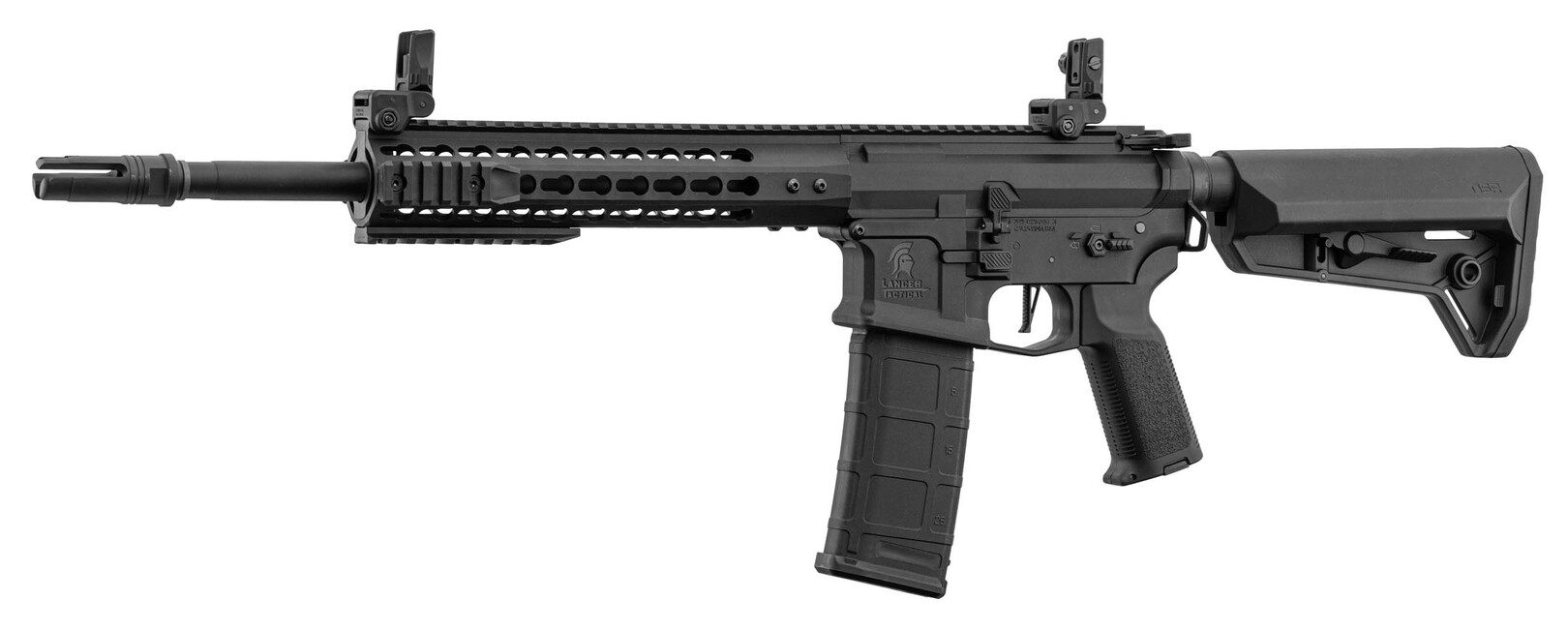 Airsoft samopal Lancer Tactical LT-19 M4 Keymod Gen2 Combo AEG, NSR